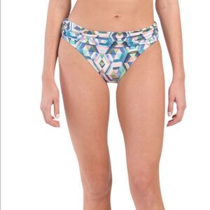 La Blanca Patterned Bikini Bottoms NWT Size 16